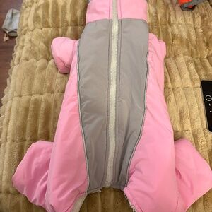 Pink female snowsuit